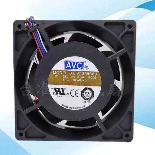 AVC DATA1338B8U 48V 0.5A 13038 4线 温控服务器 机箱散热风扇