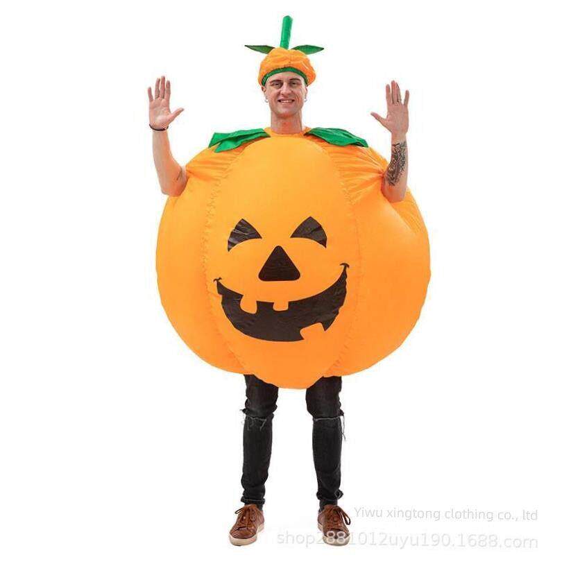 Halloween cosplay inflatable pumpkin doll show costume万圣节