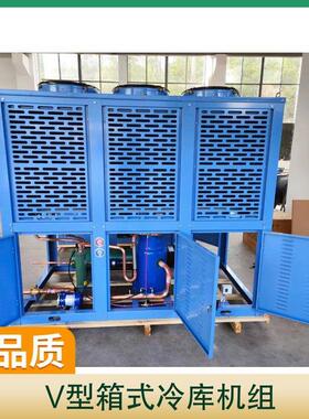 V型箱式冷库机组 丹佛斯涡旋风冷制冷设备 25匹压缩机 CH290A4BBA