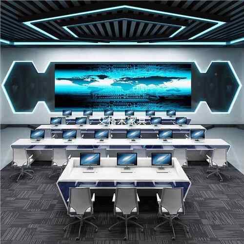 烤台漆指挥控台监操作台挥中心调度台电脑指控制台