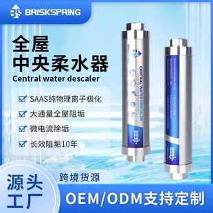 跨境全屋中央柔水器不锈钢阻垢过滤除垢器家用厨房中央管道净水器