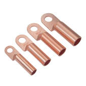 90平方镀锡堵油线鼻 DT铜鼻子接线端子紫铜纯铜线耳接头25