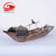 工艺船模型 工艺品帆船模型船模摆 撒网船打渔船模型