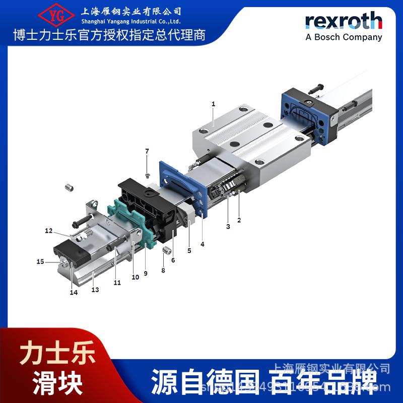 德国rexroth力士乐直线滚珠导轨滑块 R166621320 高精度线性轴承