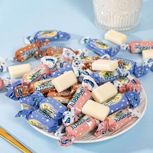 风味奶糖浓炼乳奶粉牛奶糖结婚喜糖果怀旧小零食散装500g袋装