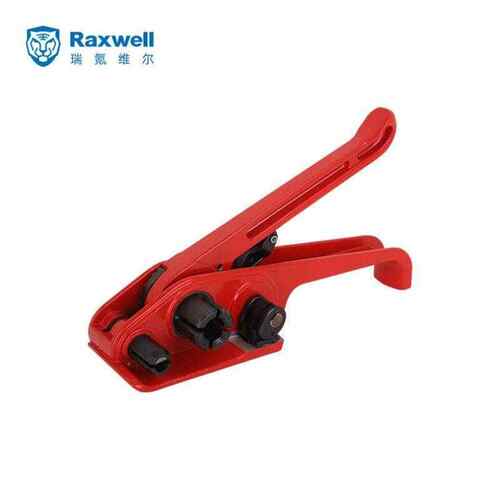 Raxwell手动拉紧器PET/PP带通用适用宽mm13-19打包带红色1台RH