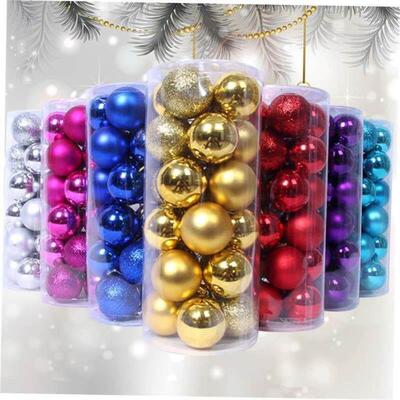 24pcs Christmas Tree Decor Ball Bauble Party Hanging 圣诞球