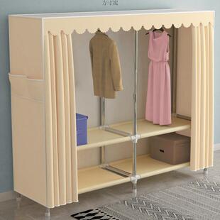 结实耐用防尘封闭柜衣橱 简易衣柜家用卧室布衣柜出租房用加厚组装