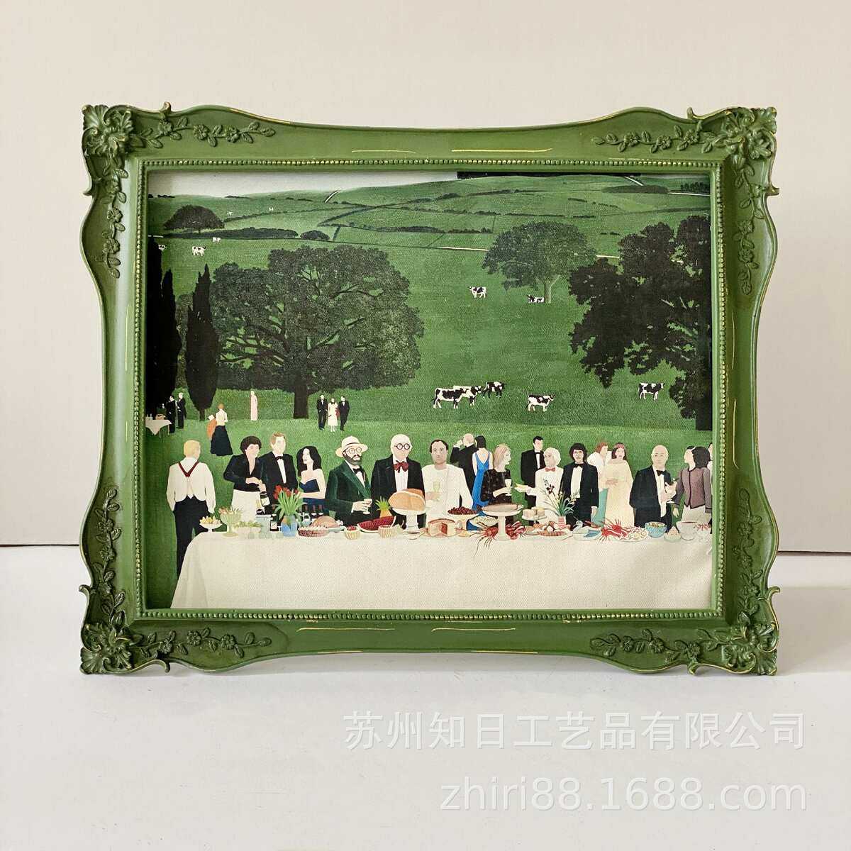 美式复古绿古风相框欧式古典油画外框法式壁画背景墙装饰组合挂画,家居饰品,相框/画框,淘宝优惠券,粉丝福利购,淘宝优惠卷