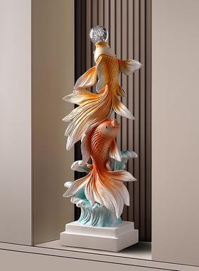 新中式入户玄关装饰摆件客厅2025新款电视柜轻奢装饰乔迁新居礼品