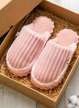 促销秋冬新款棉拖鞋女鞋男鞋家居室内外保暖防滑加绒拖鞋家居