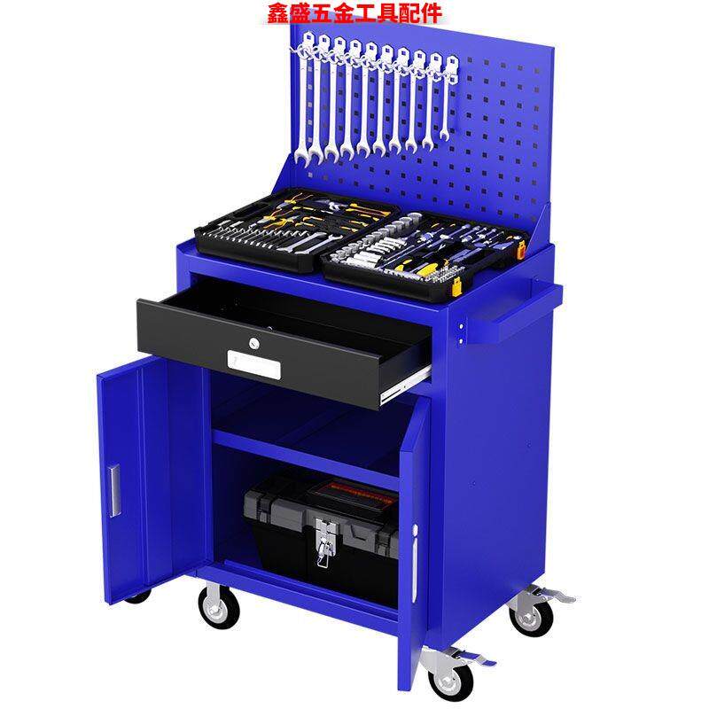 汽修工具车移动带锁抽屉式柜子车间收纳一抽二抽双门带轮工具柜