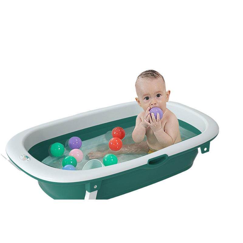 加厚折叠浴盆婴儿洗澡盆大号可坐躺新生宝宝泡澡家用儿童用品浴桶