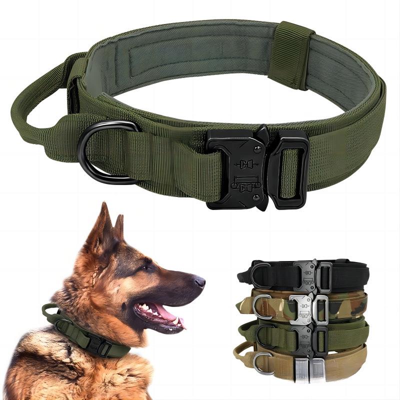 宠物项圈战术胸背带牵引绳尼龙手握狗背心军犬户外训练宠物用品
