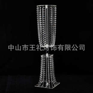 欧式 饰亚克力水晶路珠帘四方花架餐桌舞台布置婚庆道具 婚礼装