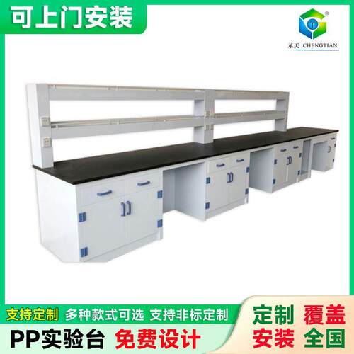 PP实验台实验室操作台实验柜化验室台科研校试验台PP实验桌
