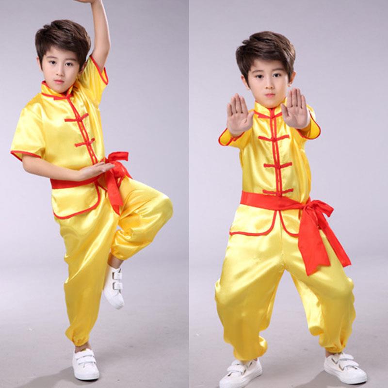 正品男女青少演比年童长短袖中小学生打儿拳练功武术表出赛太极服
