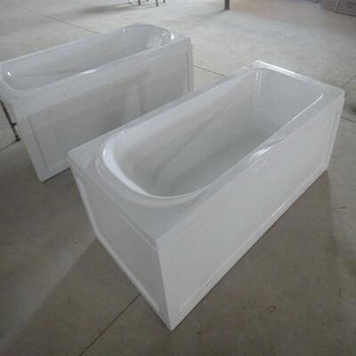 供应经典款式亚克力裙边浴缸冲浪按摩 apron bathtub with wall