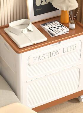 衣理服收纳翻盖大箱容量家物用带滑轮衣物AL100881整箱被子玩具多