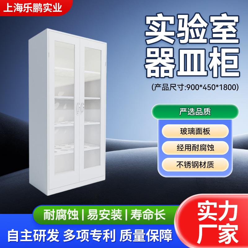 器皿柜玻璃面板实验室药品柜金属柜耐腐蚀易安装器具柜化学柜