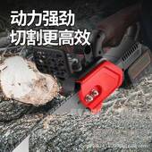 无刷12电寸锂电锯充大功率电489链锯小式 型家用户外锯树树砍伐木