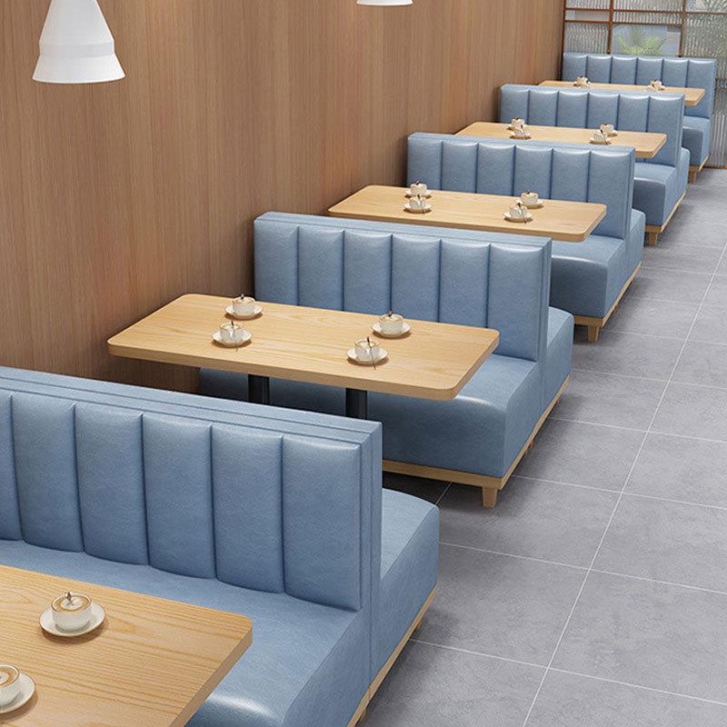 西餐厅奶茶甜品店餐饮店咖啡厅茶餐厅靠墙卡座沙发桌椅组合