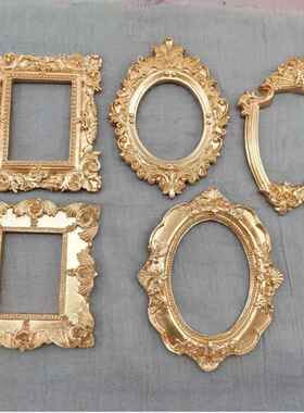 欧式维多利亚风格复古铜色树脂迷你小相框饰品定位框耳钉项链珠宝