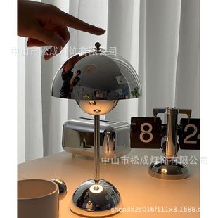 北欧风丹麦花苞复古台灯结婚婚房卧室书桌装 饰氛围灯床头灯小夜灯