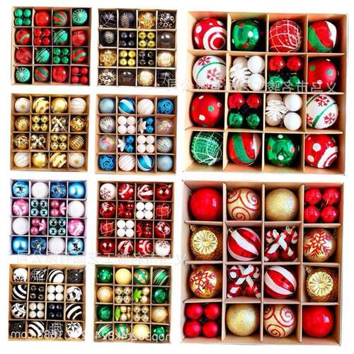 Christmas decoration 6cm ball Christmas tree pendant圣诞球