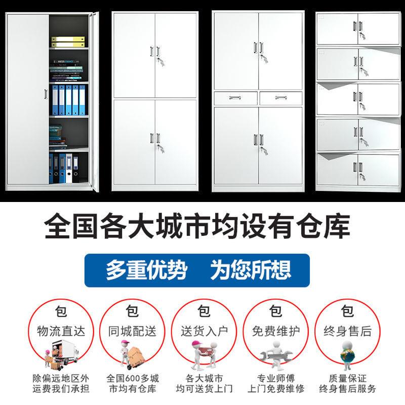 钢制办公铁皮文件柜资料档案柜凭证柜书柜带锁储物柜矮柜更衣柜子