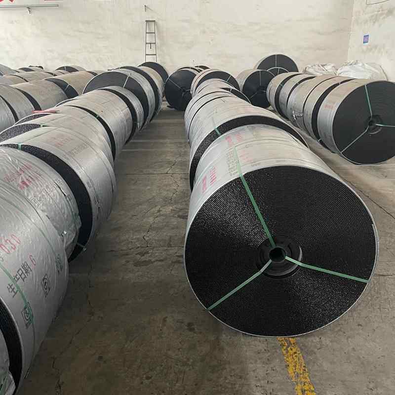 阻燃输送带工业矿耐山帆尼龙橡胶输传送带阻燃输送布高温环形送带