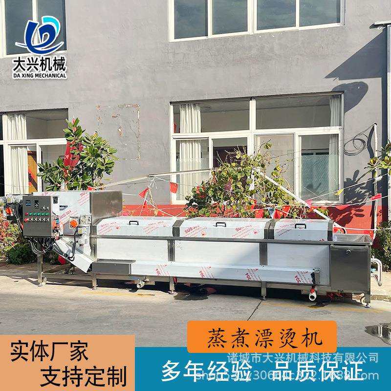 鲜奶米酒巴氏杀菌线 撒尿丸子大型蒸煮漂烫线 预制菜杀青漂烫设备