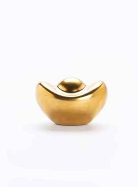 正品景客德陶瓷面饰品金元宝办公室吉祥小物桌件中国风厅入口镇装