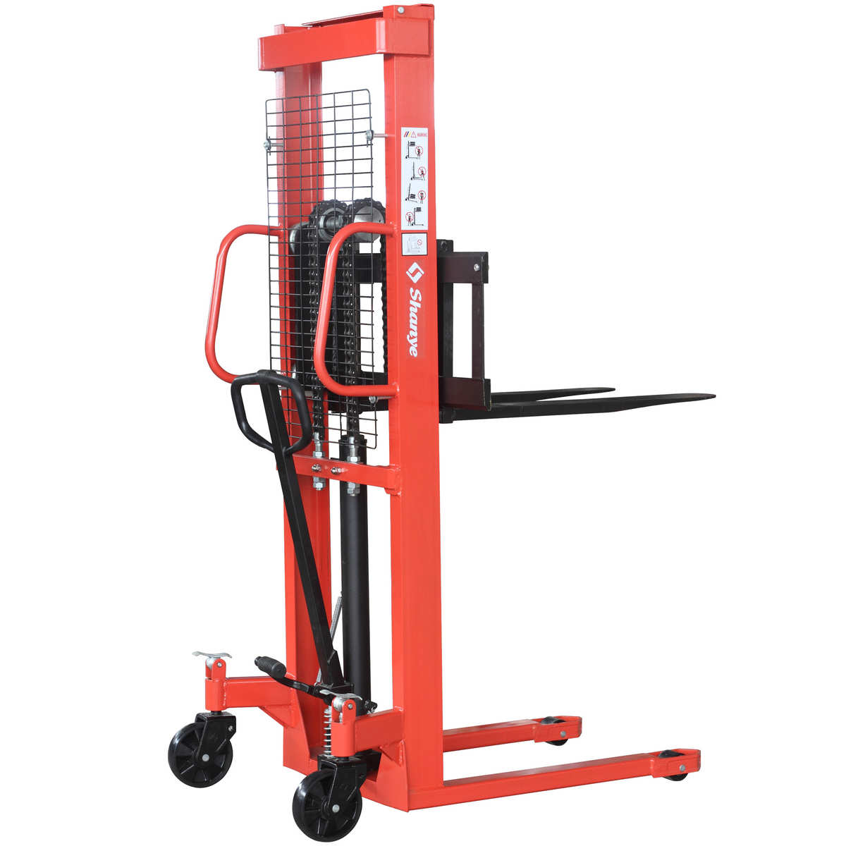 上海0.5T1T1.5T2T3T步行式堆高叉车 小型升降装卸加长堆垛 叉车