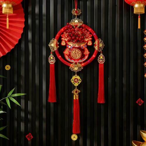【新款代代有福】双福2026马年爆款室内灯笼挂件乔迁喜庆中国结