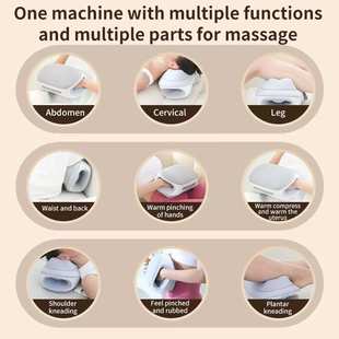 全自动手腹一体按摩器砭石揉捏腹仪手部解压促进肠胃肚子英文