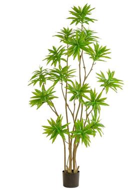 仿真花绿植百合竹高端轻奢仿生植物客厅电视柜落地装饰假盆栽摆件