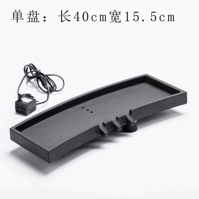 古都新中式鱼池假山造景水景循环流水器摆件石槽鱼缸吸水陶瓷配件