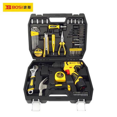 波斯工具58件多功能锂电钻组套 BS511058