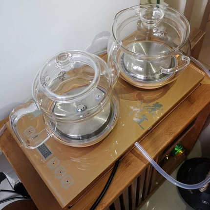 全自动双上水烧水壶煮茶器家用茶几嵌入式电热茶炉功夫茶具高硼硅