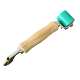 专业优质贴壁纸墙纸工具接缝压轮绿色防水双头榉木手柄