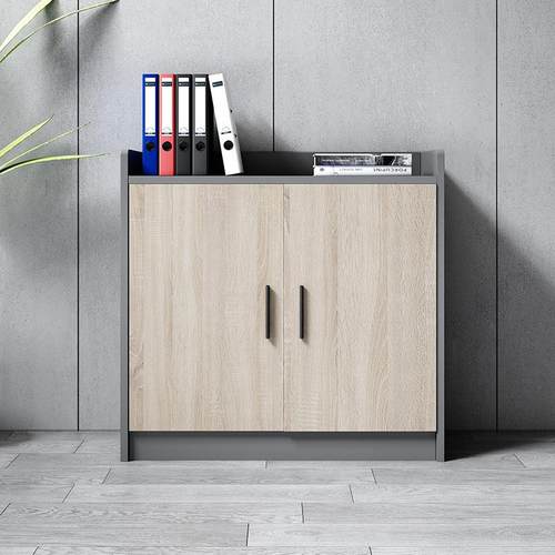 办公柜简资约现代矮储物-柜木质收柜纳柜文件料柜柜隔断落地c双门