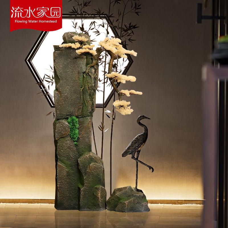 新中式仿真假山摆件配件园林景观设计庭院别墅造景植物装饰摆件