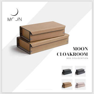 收纳盒摆件家居展厅软装 MOON慕空间样板房衣帽间中式 饰品摆设道具