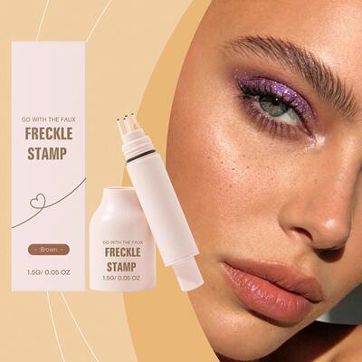 Brown Waterproof Freckle Stamp Pen for Creating a Creative E