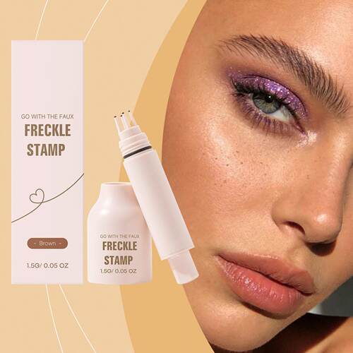 Brown Waterproof Freckle Stamp Pen for Creating a Creative E