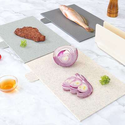 彩盒装家用塑料分类菜板三件套砧板蔬菜水果切菜板cutting board