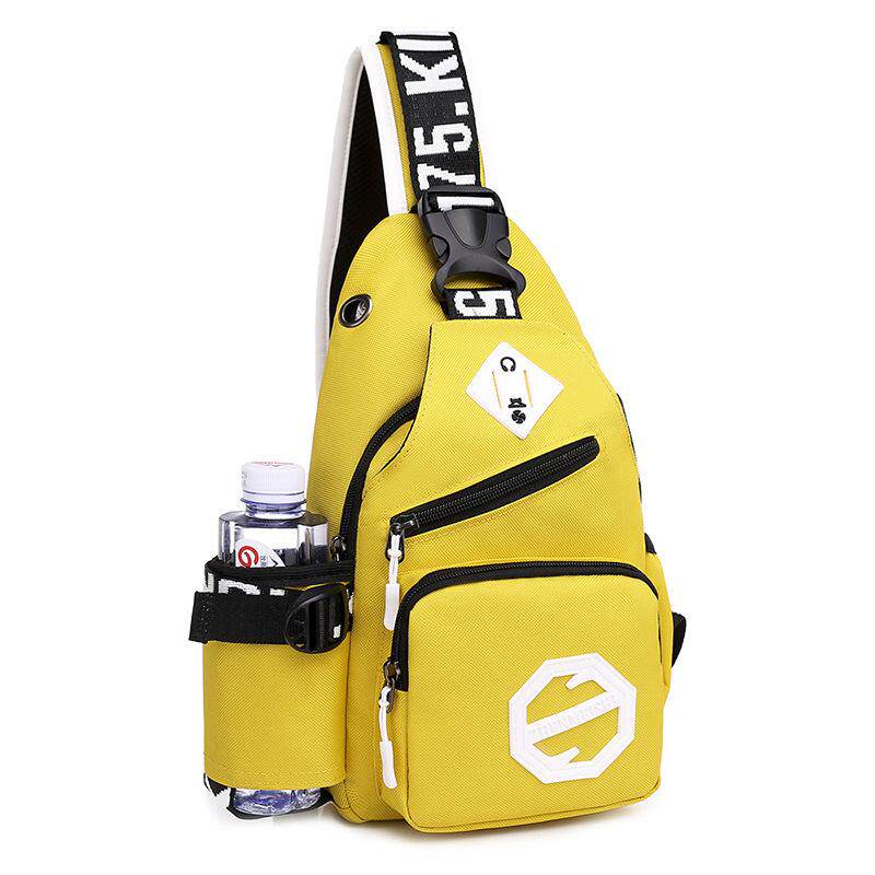 单肩包休闲情侣时尚帆布韩版胸包