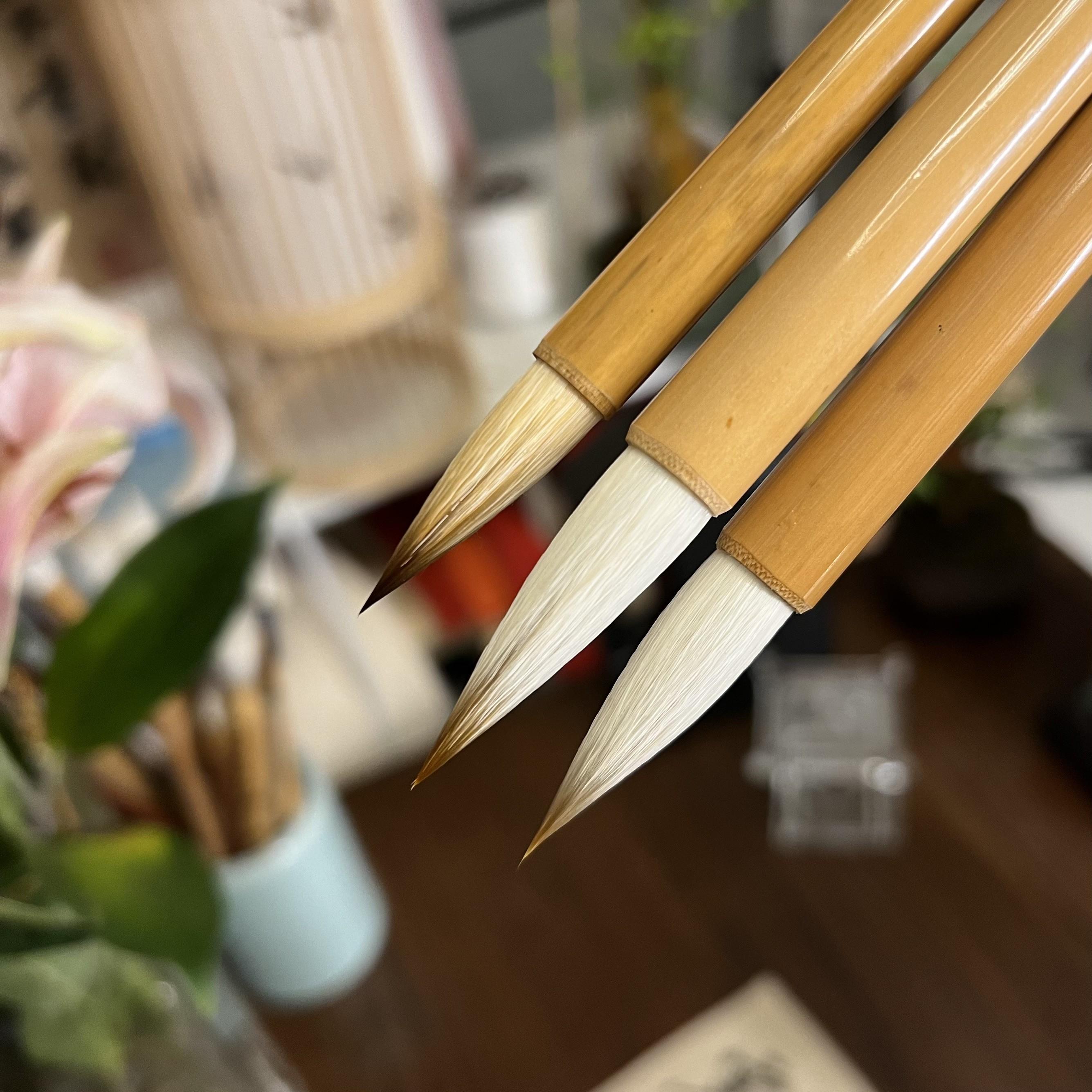 测评款·毛笔推荐兼毫篆隶楷行通用书法国画曹全碑欧颜柳赵字体