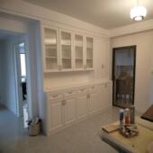 转角木衣板柜家用卧橡胶木实门梳妆台室一体组合简约欧式 转角衣柜